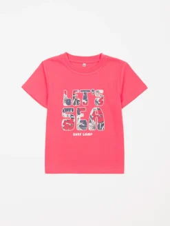 Tee-shirt garçon texte tropical