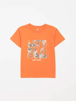 Tee-shirt garçon texte tropical