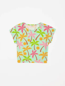 Tee-shirt imprimé palmiers