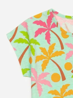 Tee-shirt imprimé palmiers