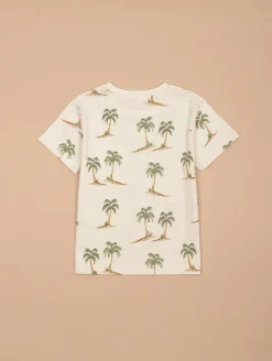 Tee-shirt imprimé palmiers