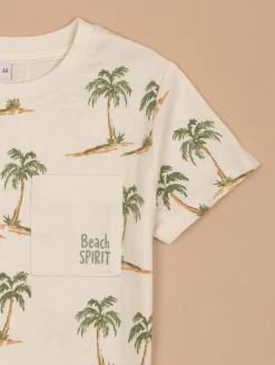 Tee-shirt imprimé palmiers