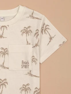 Tee-shirt imprimé palmiers