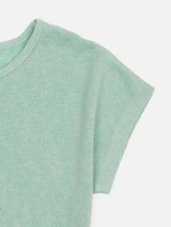Tee-shirt maille effet lin