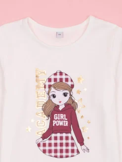 Tee-shirt silhouette carreaux/vichy