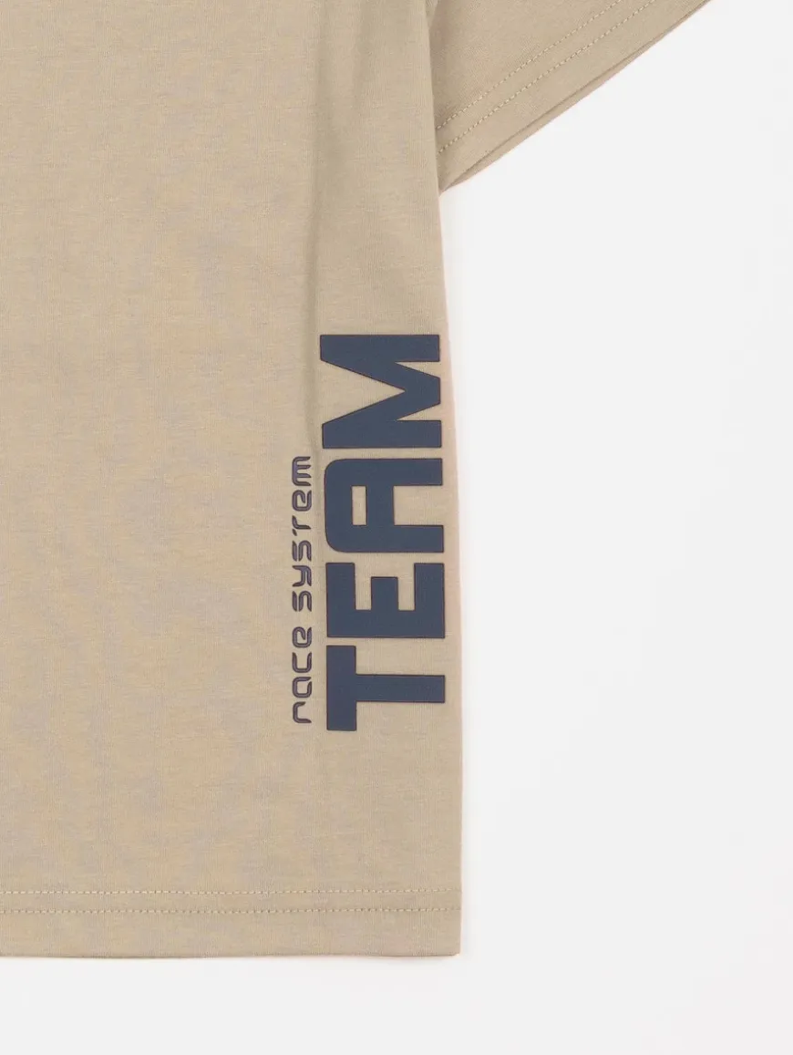 Tee-shirt texte relief "Team"
