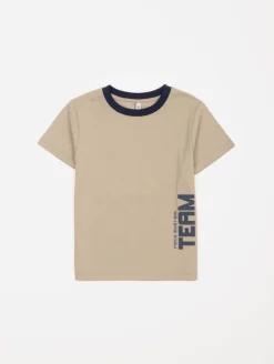 Tee-shirt texte relief "Team"