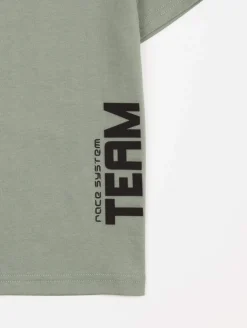 Tee-shirt texte relief "Team"