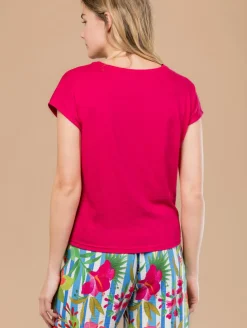 Tee-shirt uni bas noué
