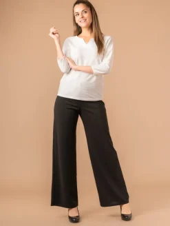 Top col tunisien maille fantaisie