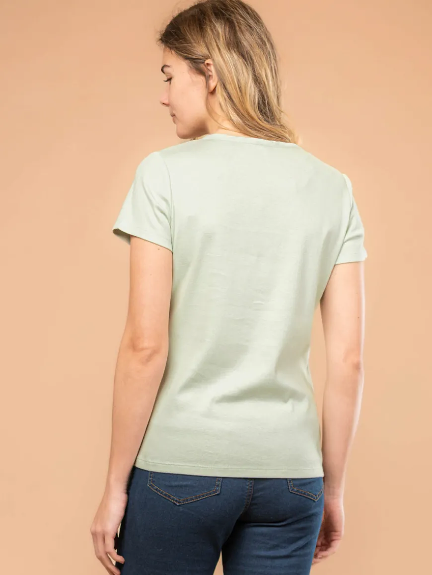 Top col tunisien pastel