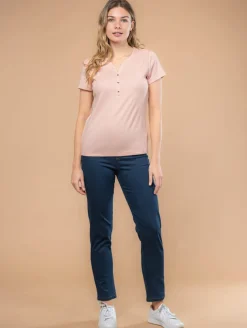Top col tunisien pastel