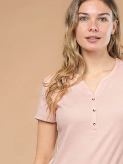 Top col tunisien pastel