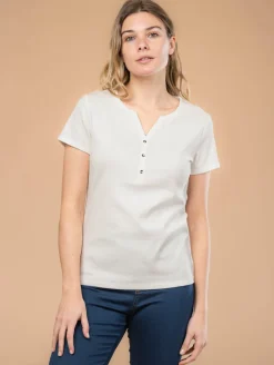 Top col tunisien pastel