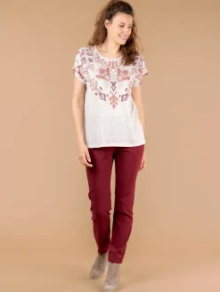 Top ethnique clous strass