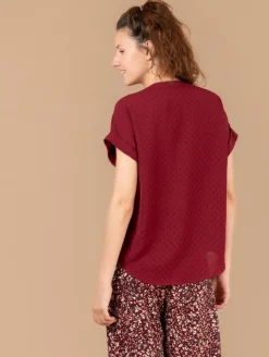 Top jacquard fantaisie