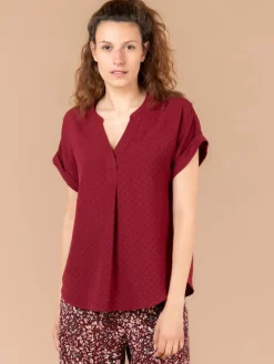 Top jacquard fantaisie