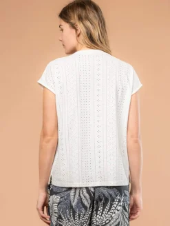 Top maille ajourée