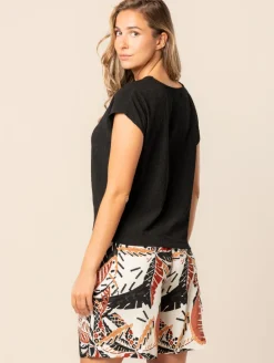 Top maille crépon bas noué