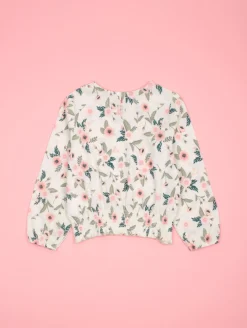 Top maille crépon imprimé