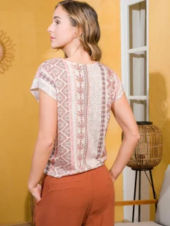 Top motif inca bas noué