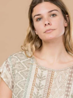 Top motif inca bas noué